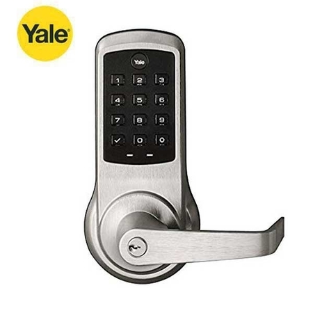 Yale Nextouch Keypad Access Bored Lock w / PushButton Keypad - Schlage C YALE-AUNTB610-NR-626-2803-53L